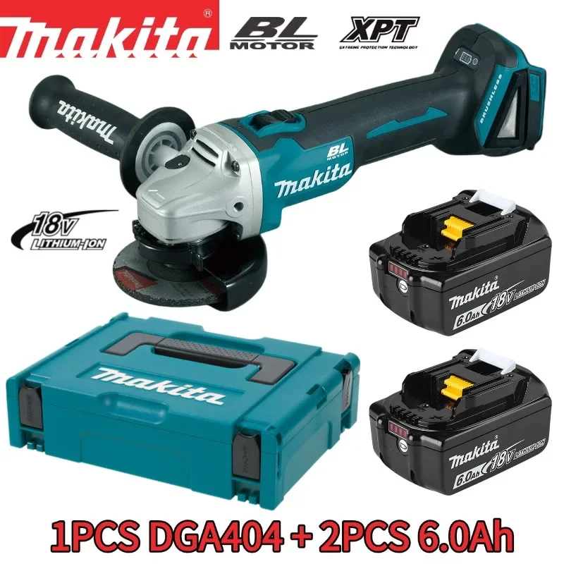 Makita 18V 125mm DGA404 Brushless Electric Angle Grinder High Power Rechargeable Lithium-Ion for Cutting And Polishing