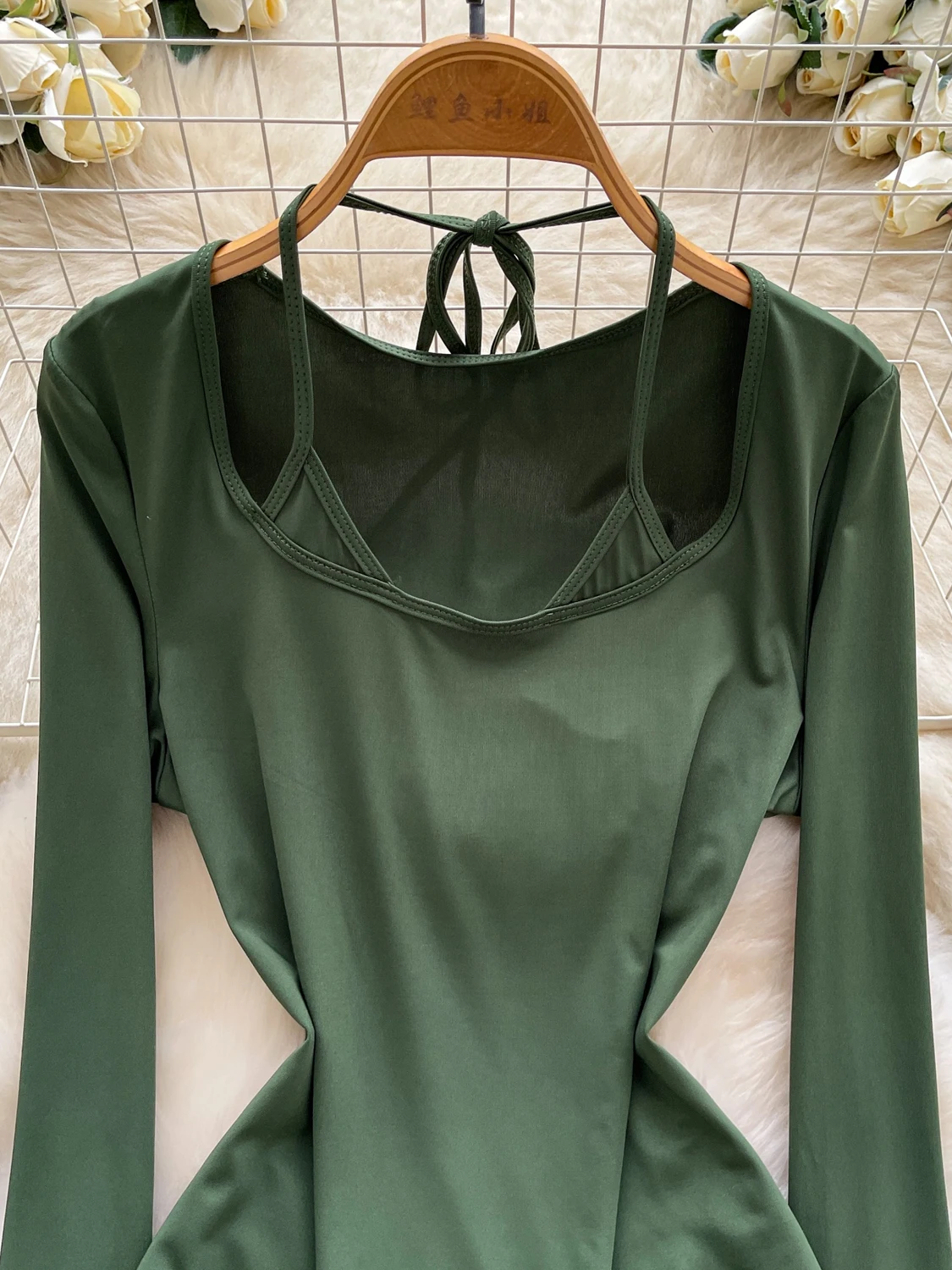 سليم صالح طويل Sve تي شيرت المرأة Sle الإبداعية تخفيف النسخة الكورية V-ne لون نقي الفتاة تصميم تحسس ter #2