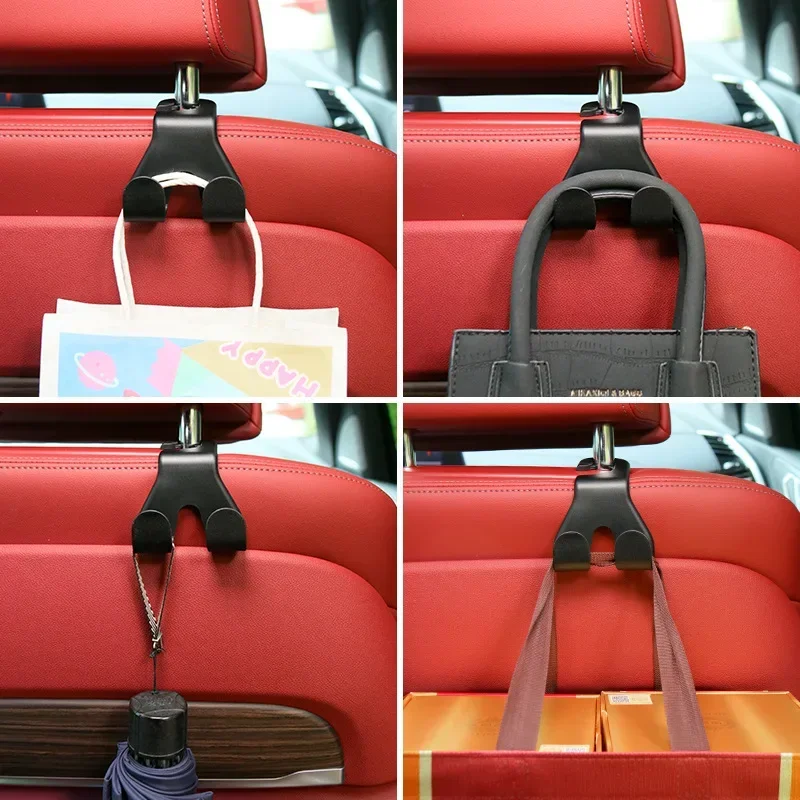 Concealed Creative New Car Seat Back Hook Multi Functional Rear Car Phone Holder Hook  Automotive Accessories