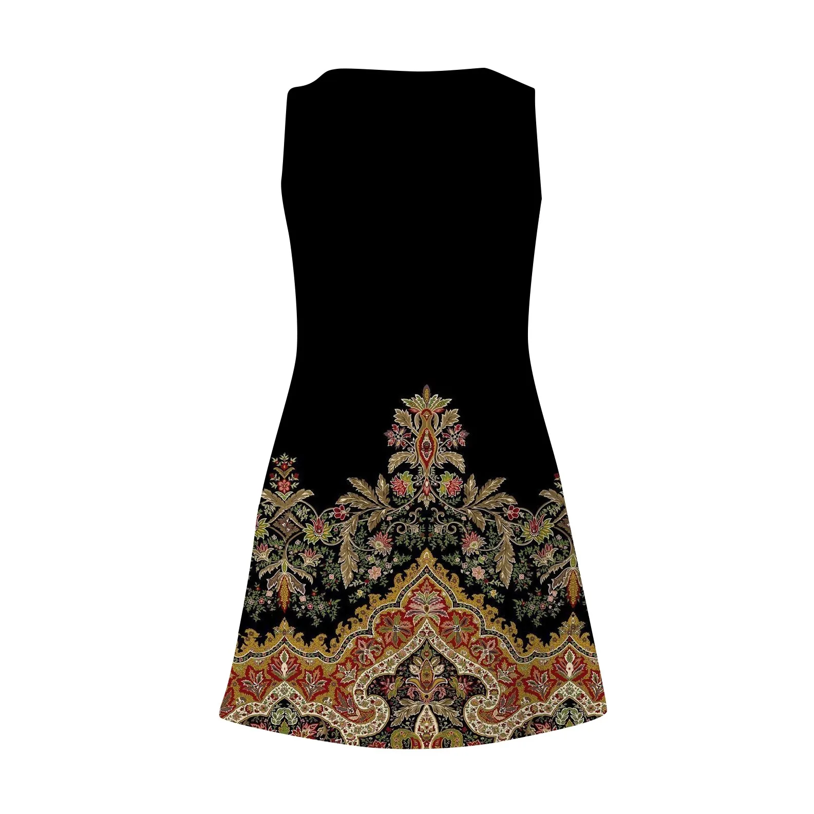 فستان صيفي نسائي غير رسمي بجيوب ، فستان شاطئ بوهيمي ، بلوزات زهرية للنساء ، فستان تيشيرتات ، رقبة على شكل حرف V ، فساتين دبابات فضفاضة ، صيف #4