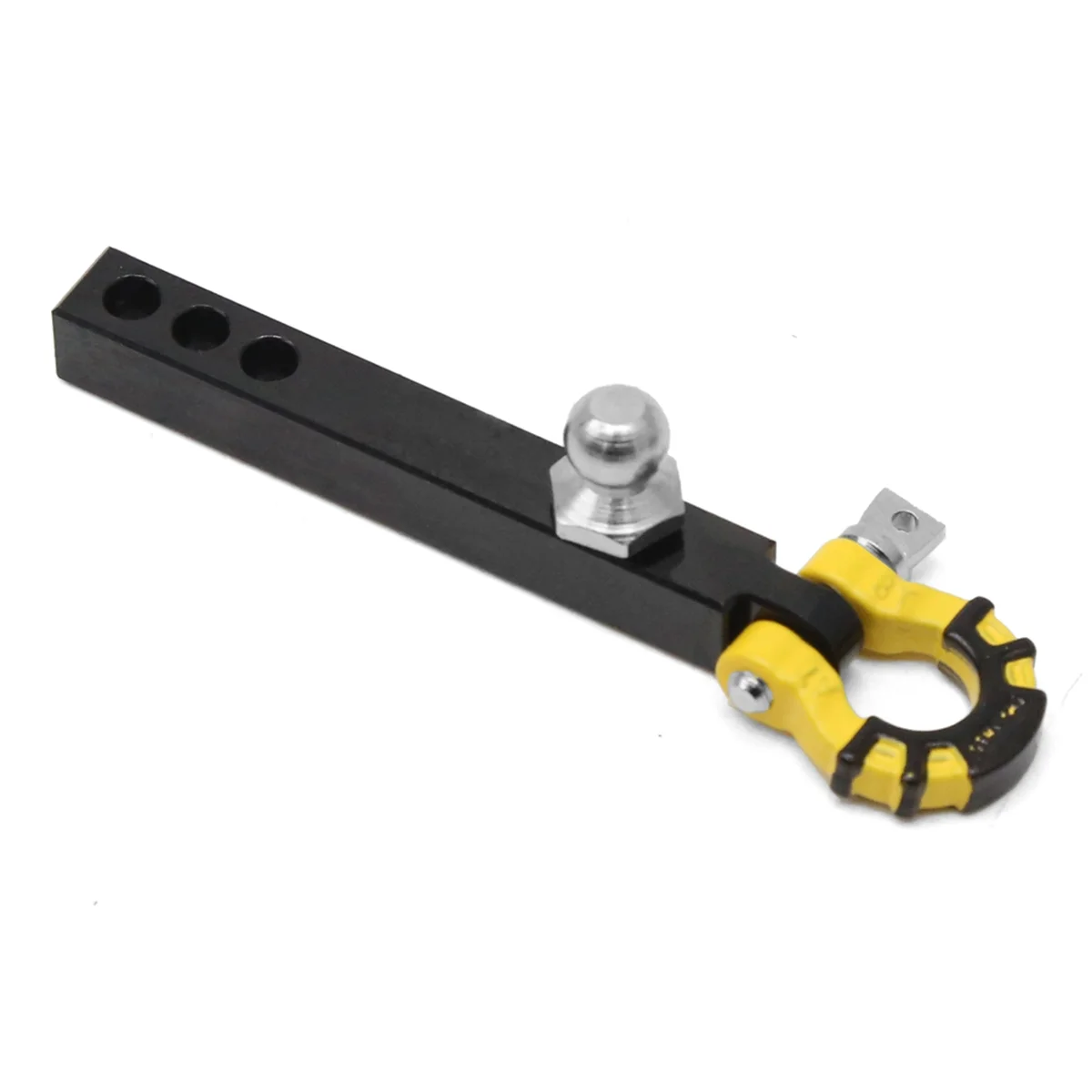 

HOT_Metal Trailer Tow Hook for 1/10 RC Crawler TRX4 TRX-6 Axial SCX10 90046 Redcat Upgrade Parts,Black+Yellow