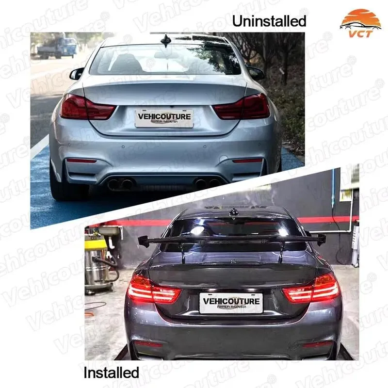 Vehicouture Double Deck Rear Wing Spoiler for F80 F82 Carbon Fiber 2014+ with 100% Fitment