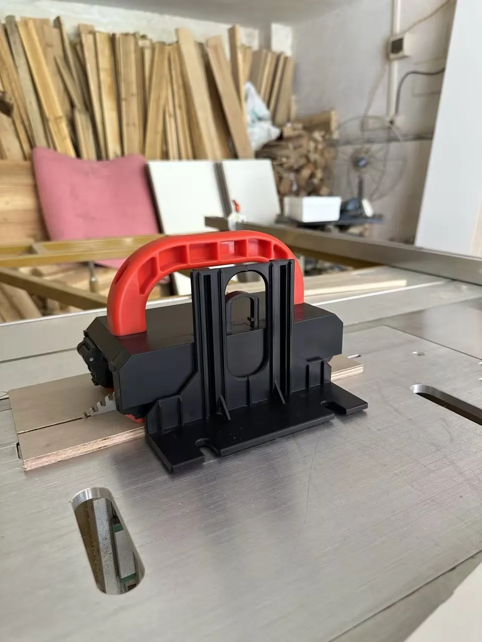 Mesa Ajustável Saw Push Block Pusher Acessórios para Carpintaria Desktop Ejector Seguro e Estável para Router Banda