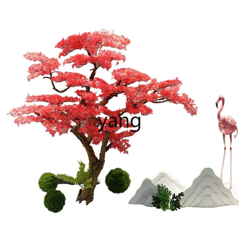 CX welcome pine simulated tree large fake tree new Chinese landscaping indoor and outdoor