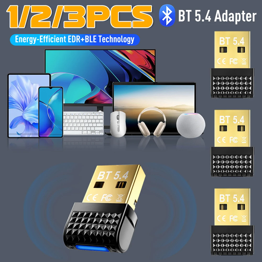 USB بلوتوث 5.4 محول الصوت دونغل محول USB صغير استقبال لاسلكي/الارسال للكمبيوتر/الكمبيوتر المحمول سائق مجاني ل Win10/11 #2