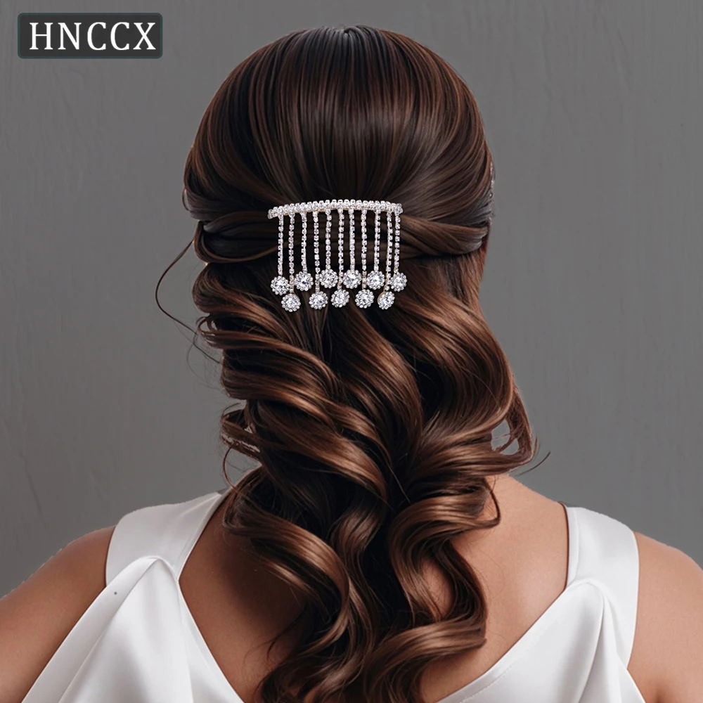 

YouLaPan Bridal Wedding Haircomb Diamond Chain Weaving Minimalist Style Women Fashion Banquet Dance Party Hair Accessories HP555