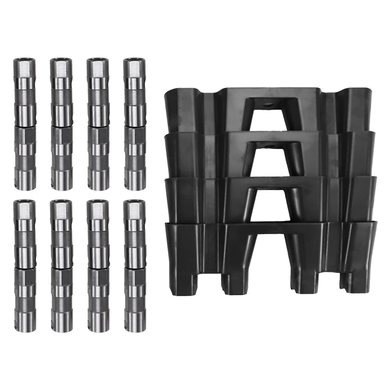 16X Hydraulic Roller Lifters & 4X Trays Set 12499225 For Chevy 5.3L 5.7L LS1 LS2 LS3 LS7