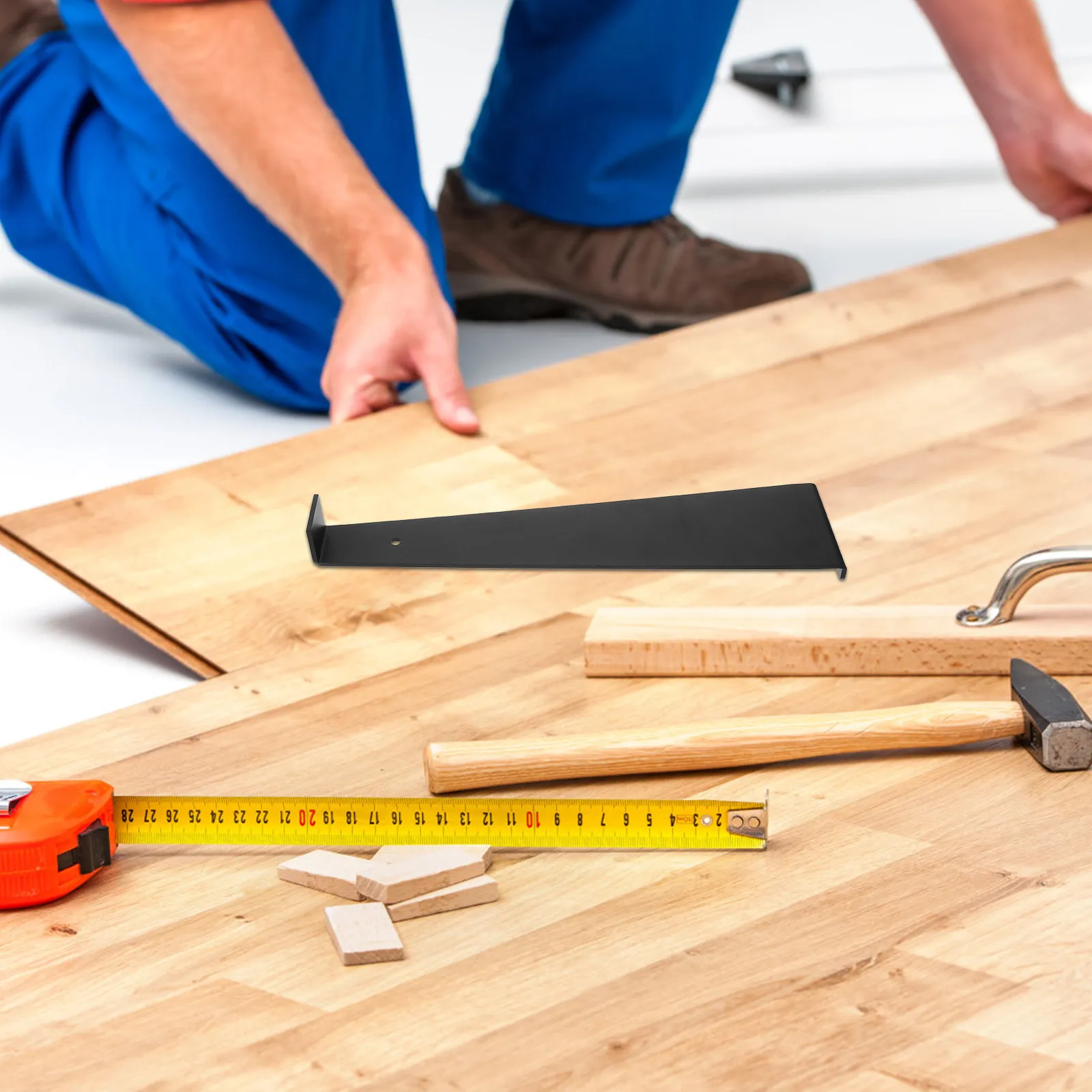 Barra de Tracción de Metal Resistente para Instalación de Pisos Laminados, Vinílicos, de Madera Dura, Instalación de Bordes Ajustados