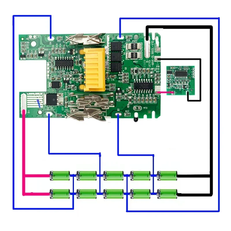 BL1830 Battery Case For Makita 18V DIY 3.0Ah 6.0Ah 1860 1850 Shell Box With BMS PCB Board Charging Protection LED Digital BL1840
