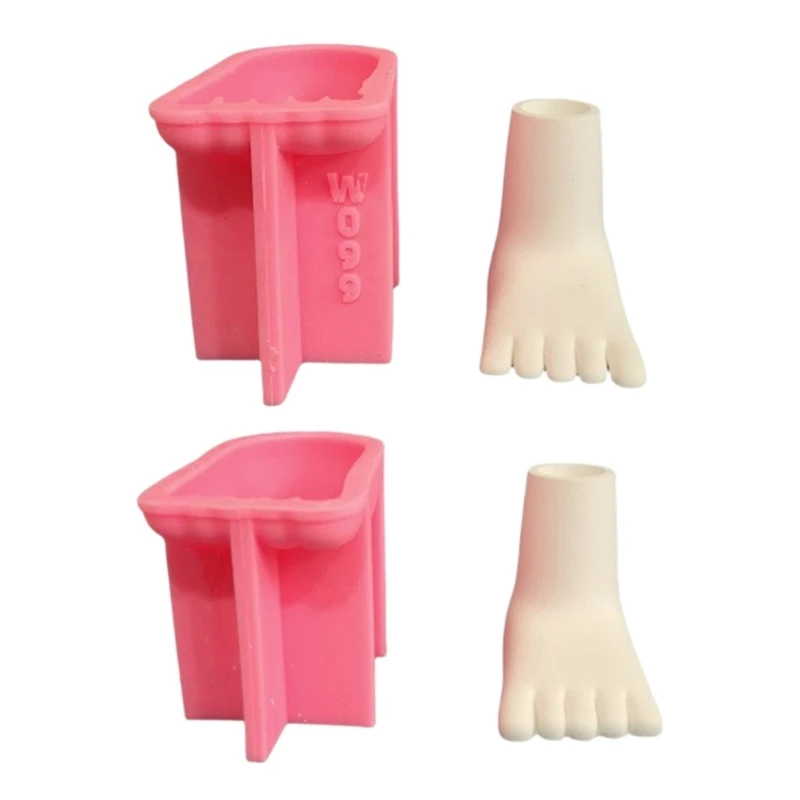 

Foot Candlestick Silicone Mould Plaster Resin Making Mold Tealight Holder