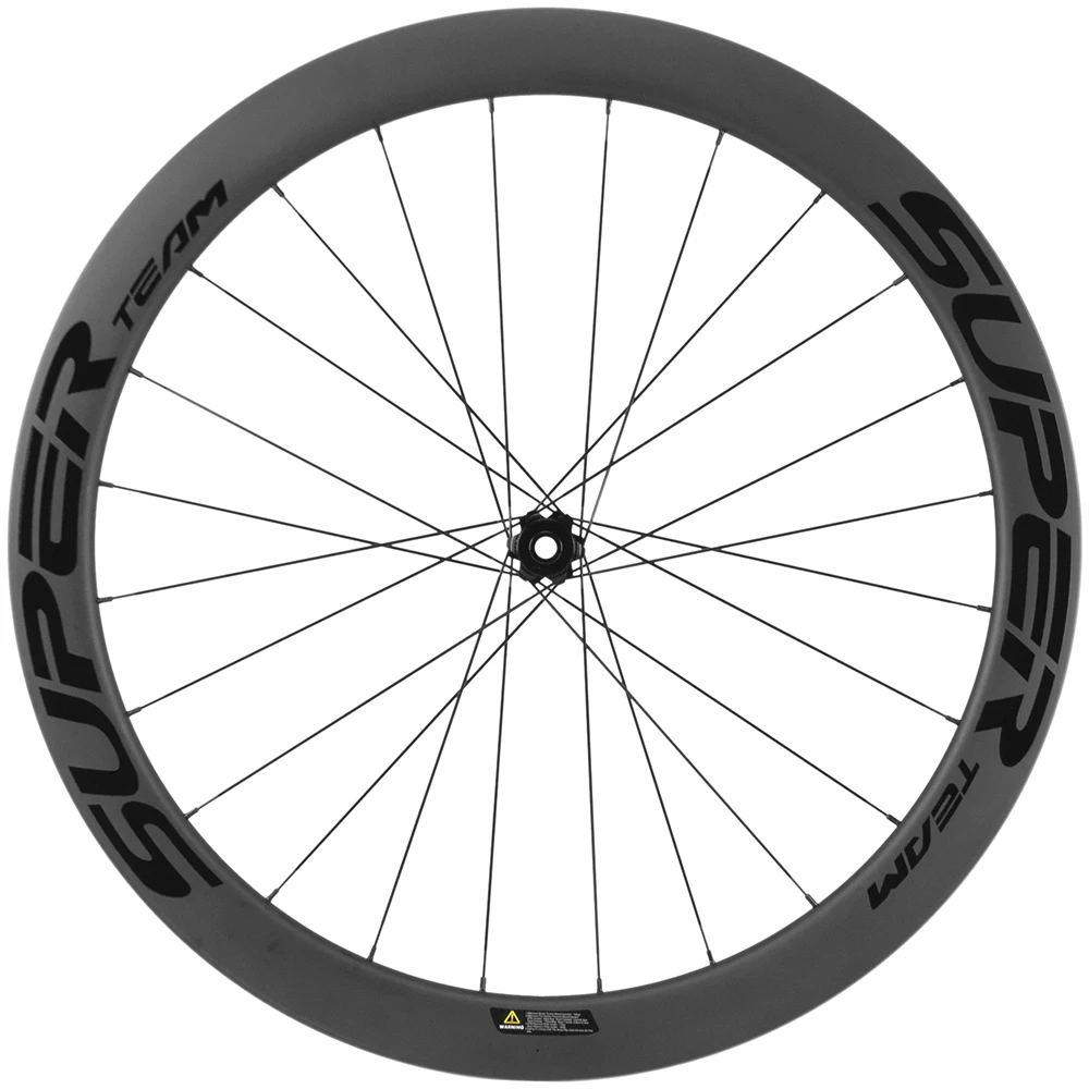 SUPERTEAM WHEELS Carbon Wheels Disc Brake 700C Road Bike Wheelset SGS UCI Quality Carbon Rim Center Lock Road Cycling