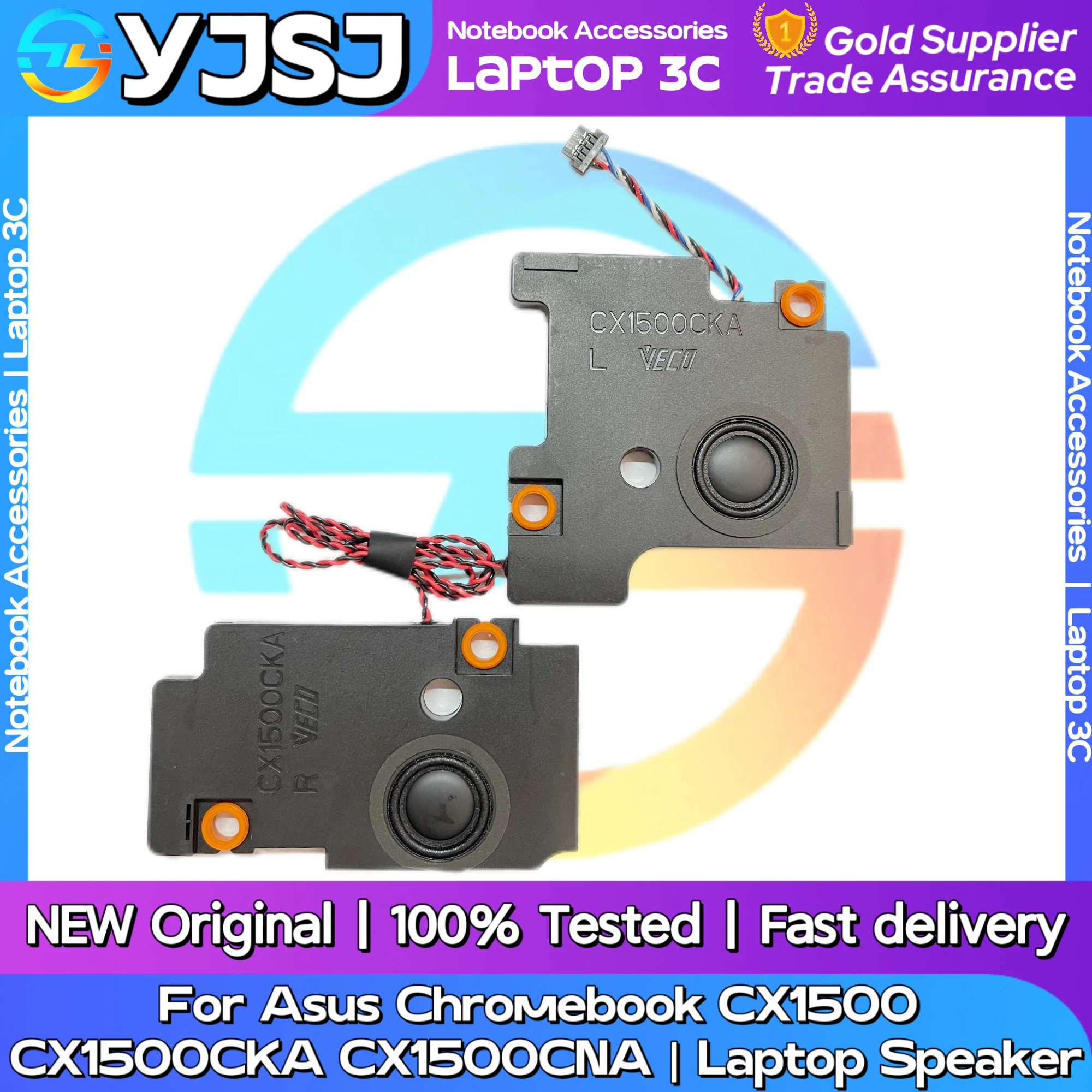 Novo Alto-falante de Áudio Original para Notebook Asus Chromebook CX1500 CX1500CKA CX1500CNA Alto-falante Integrado