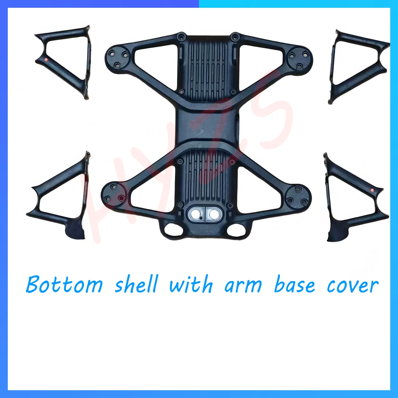Bottom Frame Assembly Kit for DJI Avata 2, Drone Lower Shell + 4pcs Arm Cover, Replacement Repair Spare Parts