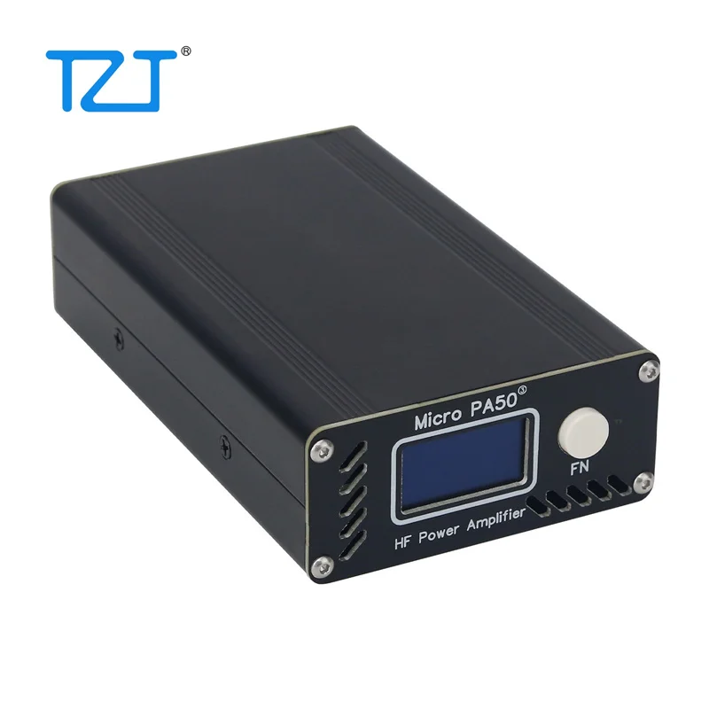 TZT Micro PA50-3 Third Generation Portable 50W 3.5MHz-30MHz RF Shortwave Power Amplifier LPF Filter OLED Display