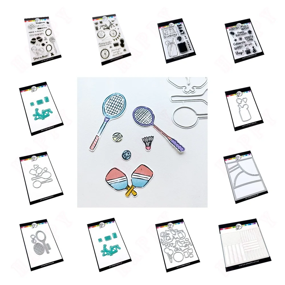 

new cutting dies 2024 Your Serve Die Stamps Metal Cutting Dies Hot Foil Scrapbooking Paper Card Album Diy Craft Decoration Mould