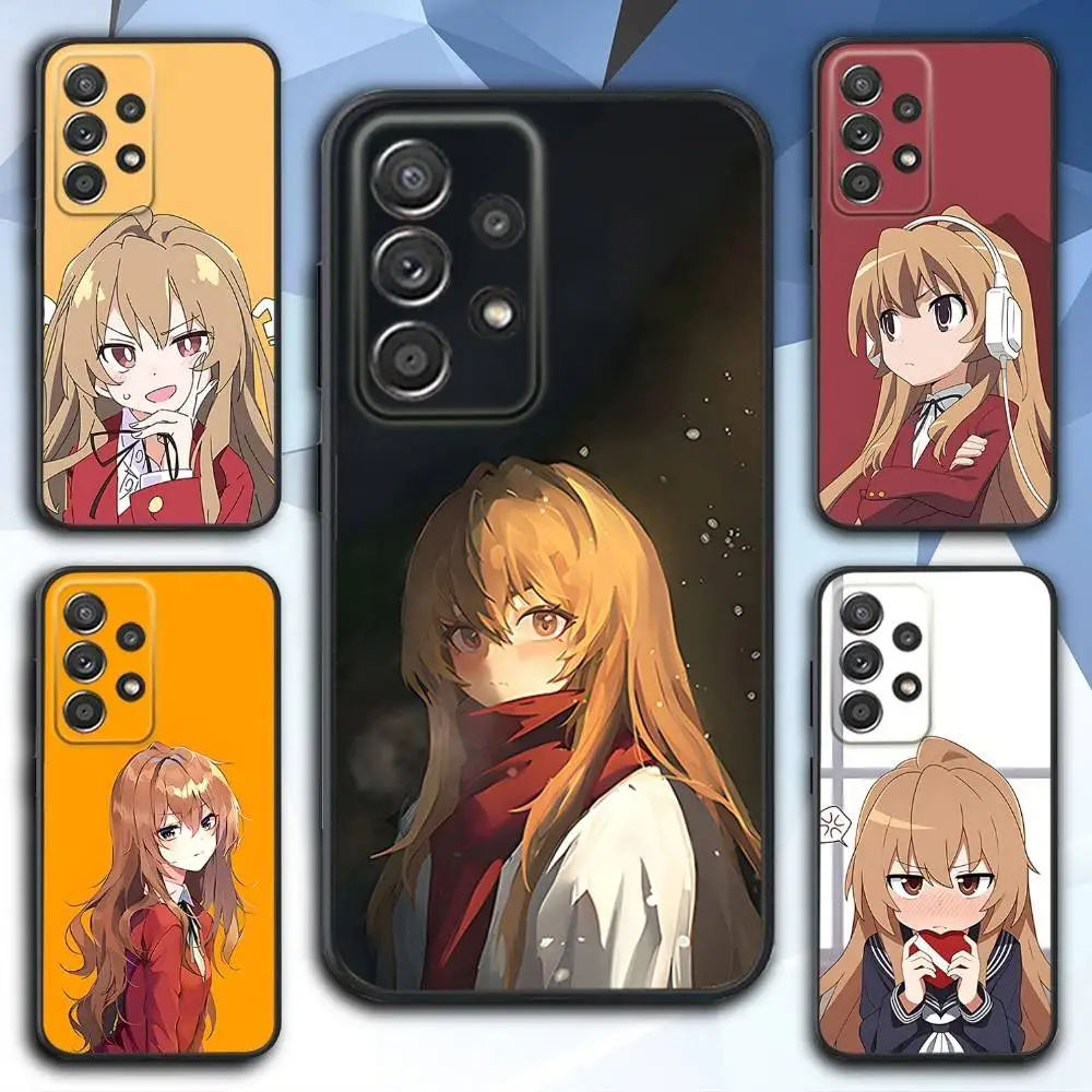 

T-Toradora T-Taiga Aisaka Phone Case For Samsung S 25,24,23,22,30,21,10,9,Ultra,Plus,Lite,FE,4,5 G Soft Black Case