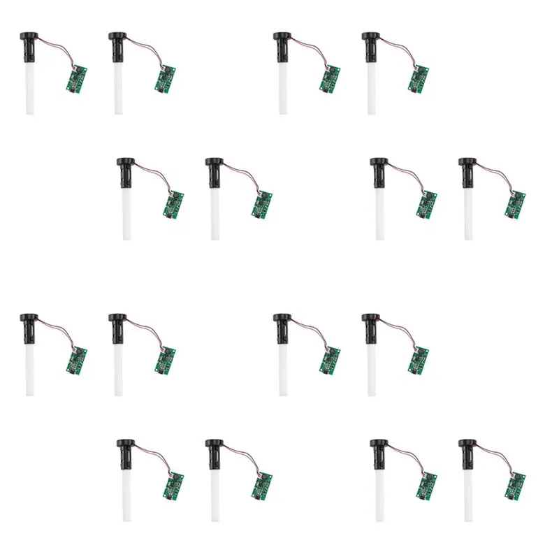 16Pcs USB Mini Humidifier Mist Driver Circuit Board Fogger Atomization Film Atomizer Sheet DIY Kits A62X