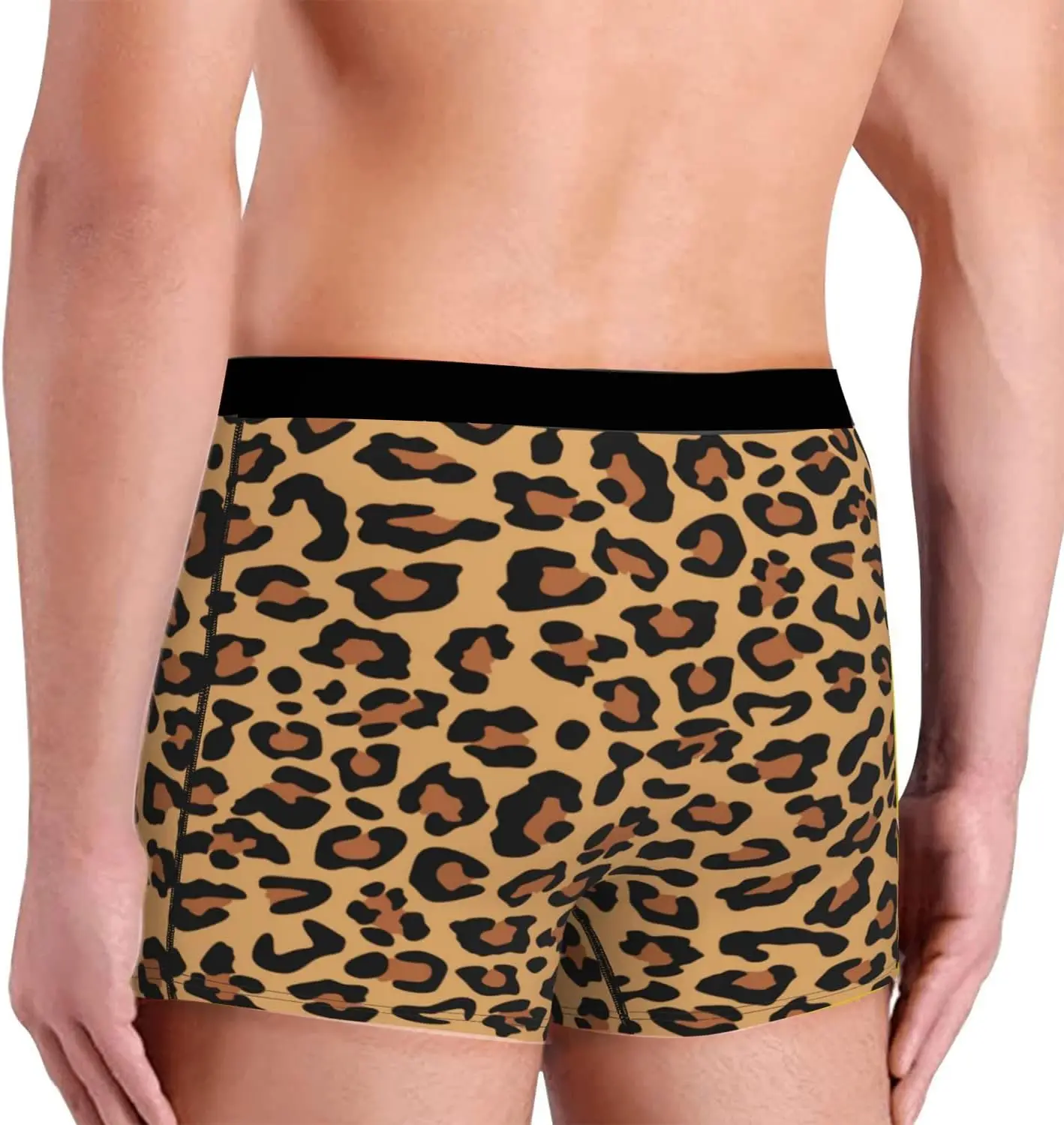 Men\'s Briefs Underpants Leopard print Mens Soft Underwear,Comfy Breathable Short Trunk