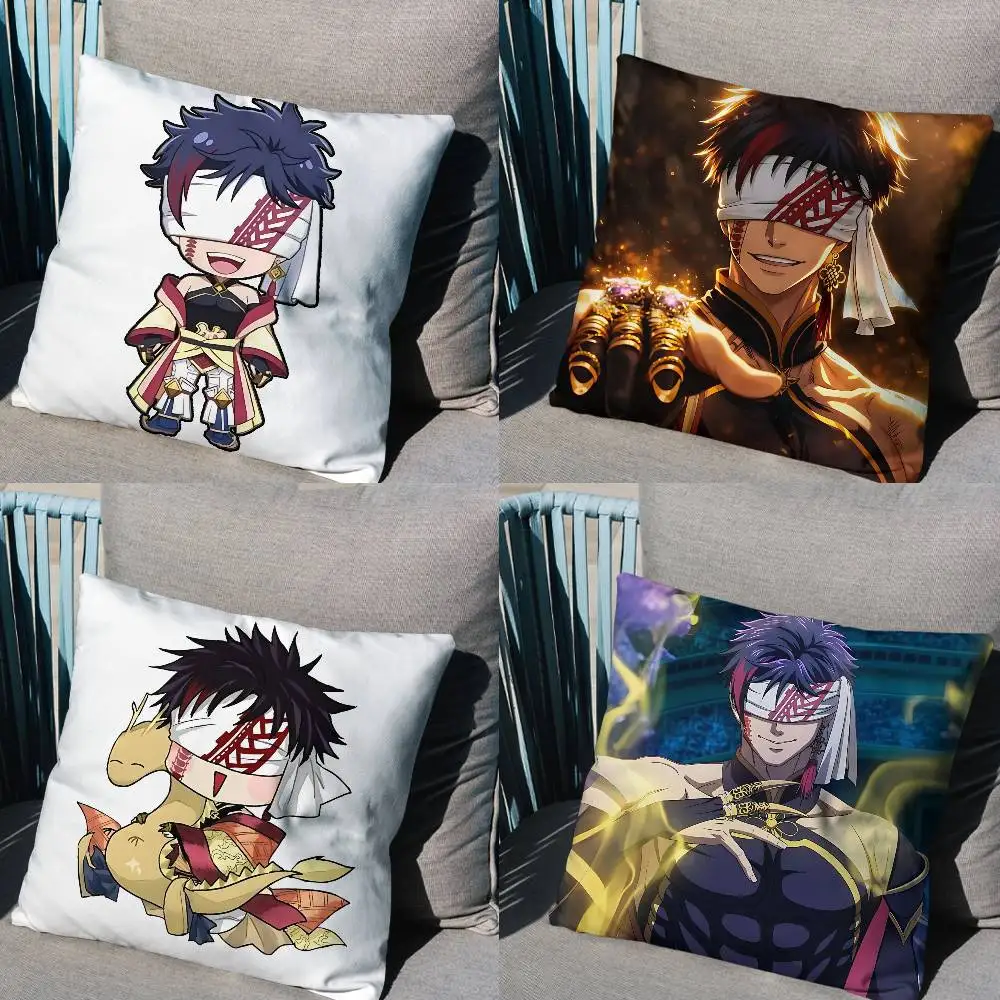 

Qin Shi Huang Record of Ragnarok Pillow Case Living Room Sofa Cushion Cover Suitable For Home Bedroom Room Decoration