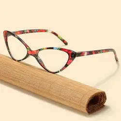 Fashion Women Cat Eye Reading glasses Men Presbyopic Anti blue light Eyewear +100/+150/+200/+250/+300/+350/+400