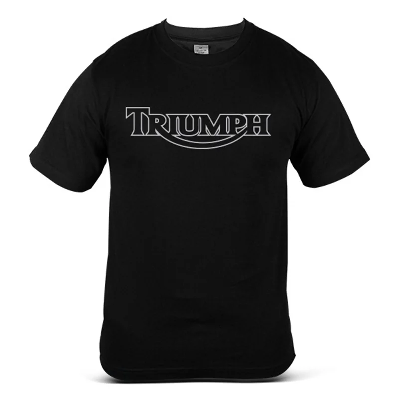 

Hot Triumph Motorcycle Men's T-shirt Classic Cotton Printed Graphic Short Sleeve Casual Streetwear Comfortable Fan Top