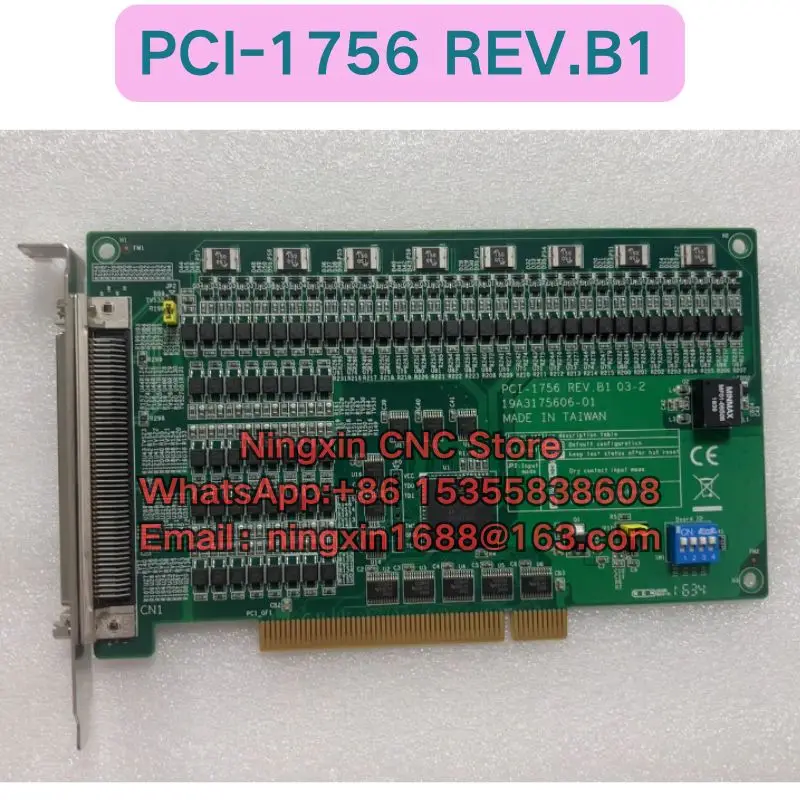 

Б/у PCI-1756 REV.B1 Карта сбора данных 64-канальная изолированная плата цифрового ввода-вывода Функциональный тест ОК Быстрая доставка