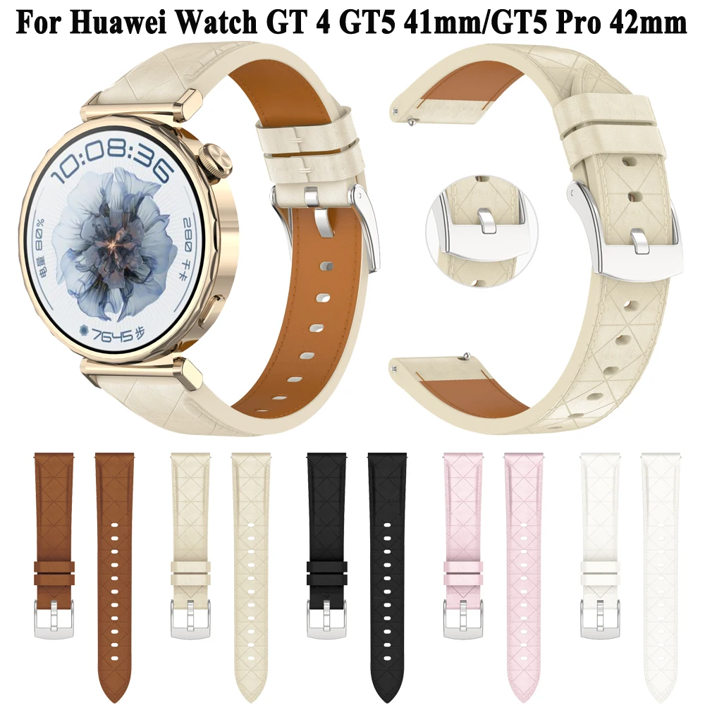 Straps For Huawei watch GT 4 41mm Sport Bracelet Correa HUAWEI watch GT5/GT 5 Pro 41mm Replacement 18mm Synthetic Leather Band