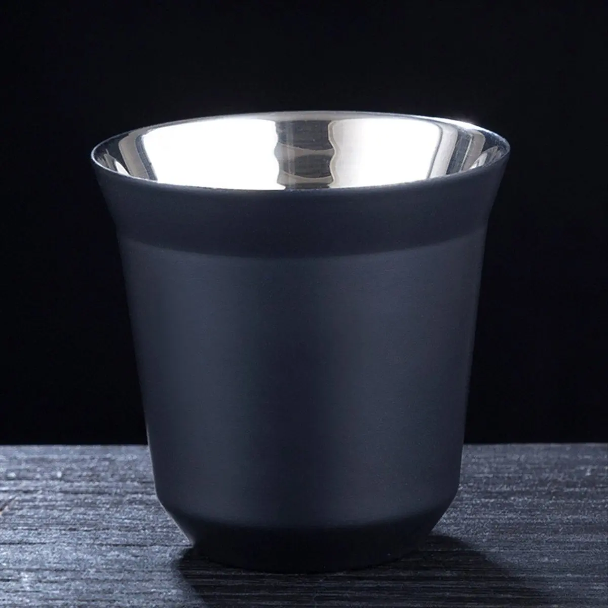 【ABFS】80ml/2.7oz 304 Stainless Steel Espresso Coffee Cup Portable Double Layer Milk Tea Drinks Mug Cup Wine Glasse
