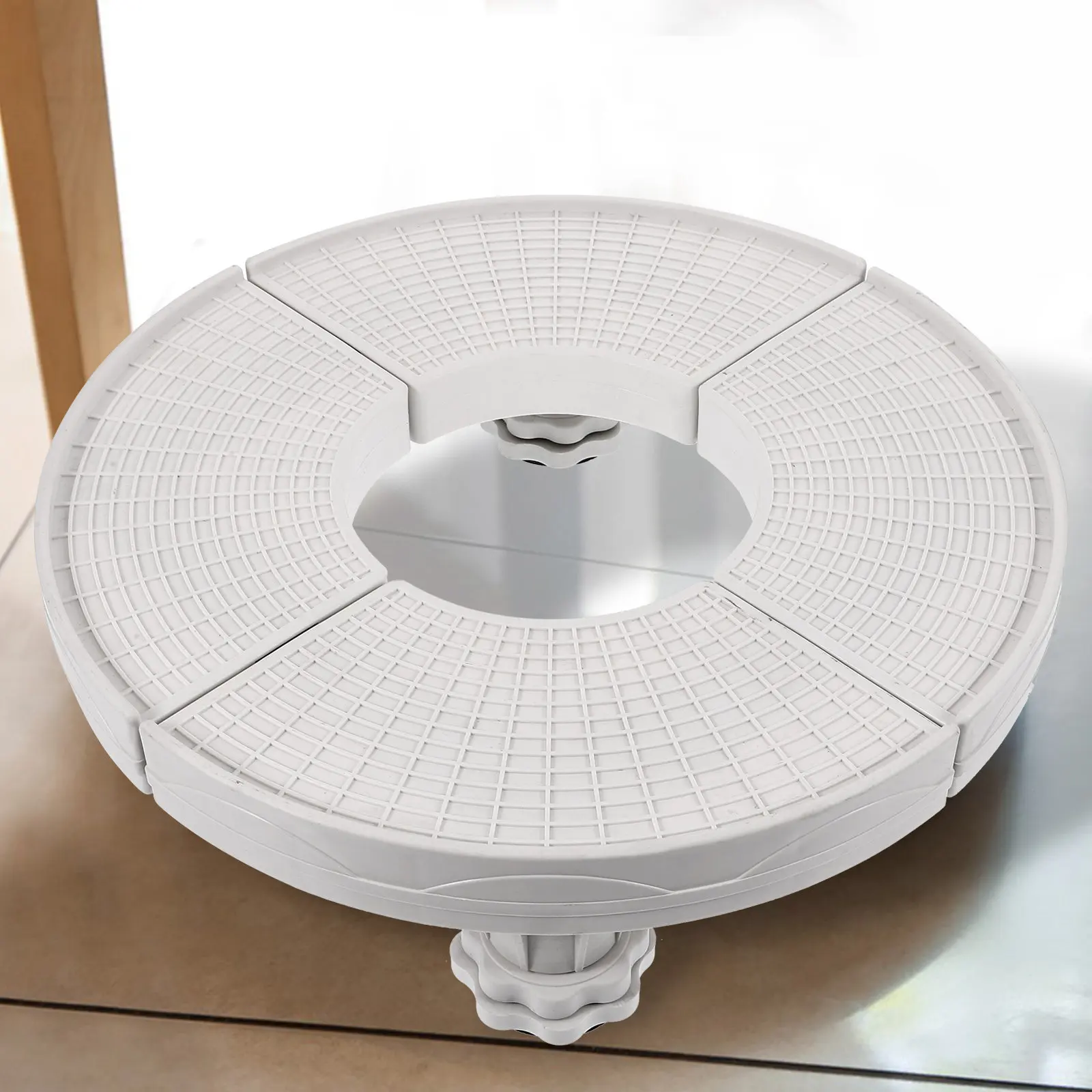 

Round Plastic Air Conditioner Base Pedestal Stand Four-Leg Holder Indoor Air Conditioning Support Plant Rack Support Base