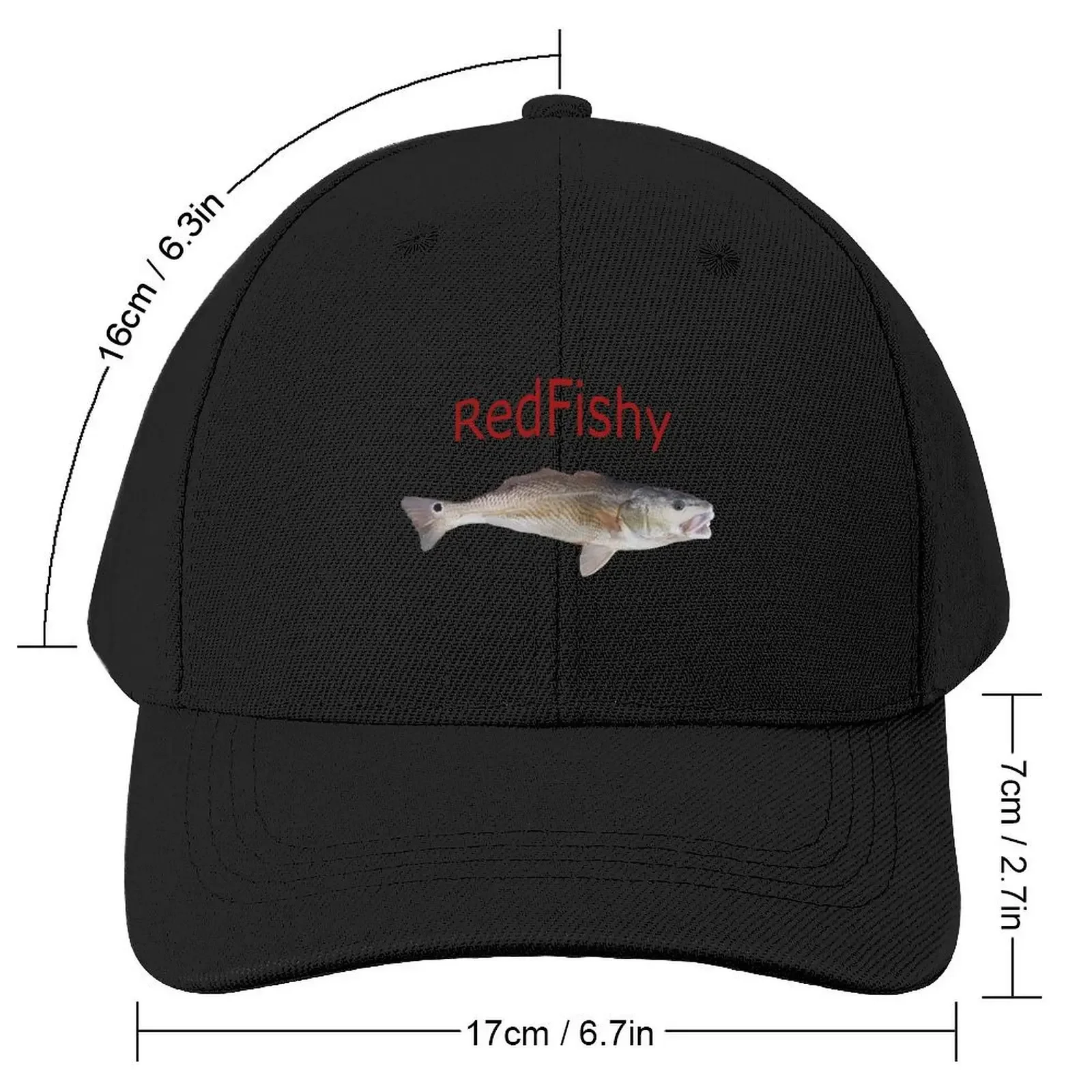 Life like Red FishCap Baseball Cap beach hat Hat Baseball Cap Women's Hats For The Sun Men's