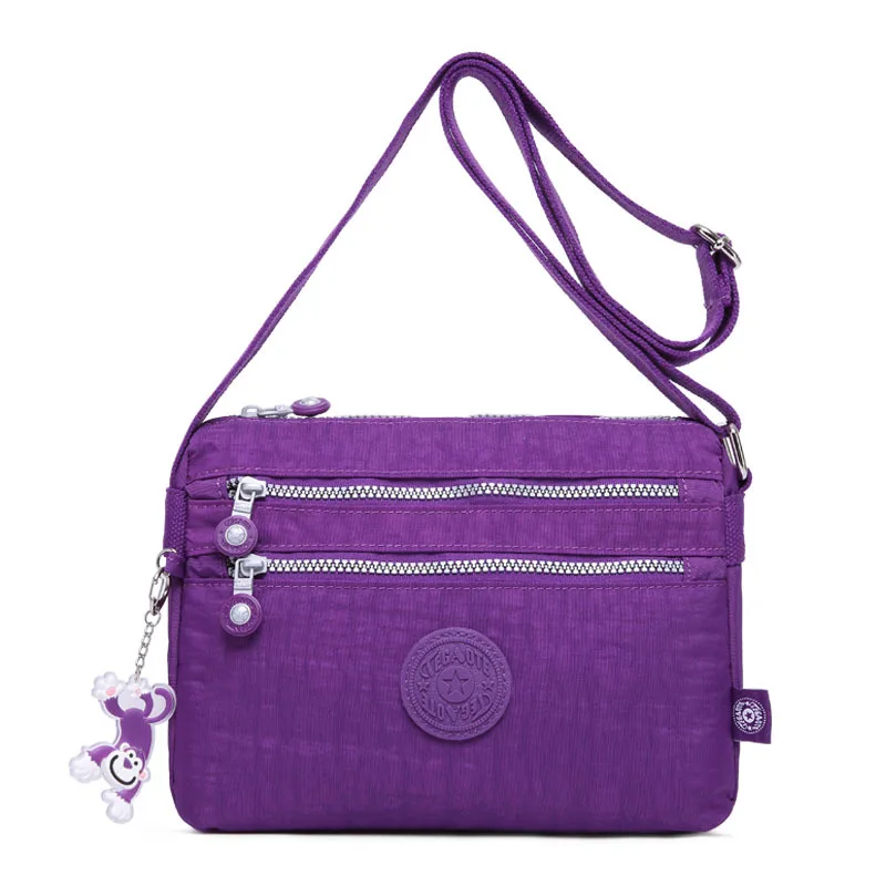 Borsa a tracolla a tracolla da donna in Nylon Casual di alta qualità borsa a tracolla per ragazza a tracolla leggera blu nero rosso viola M1562