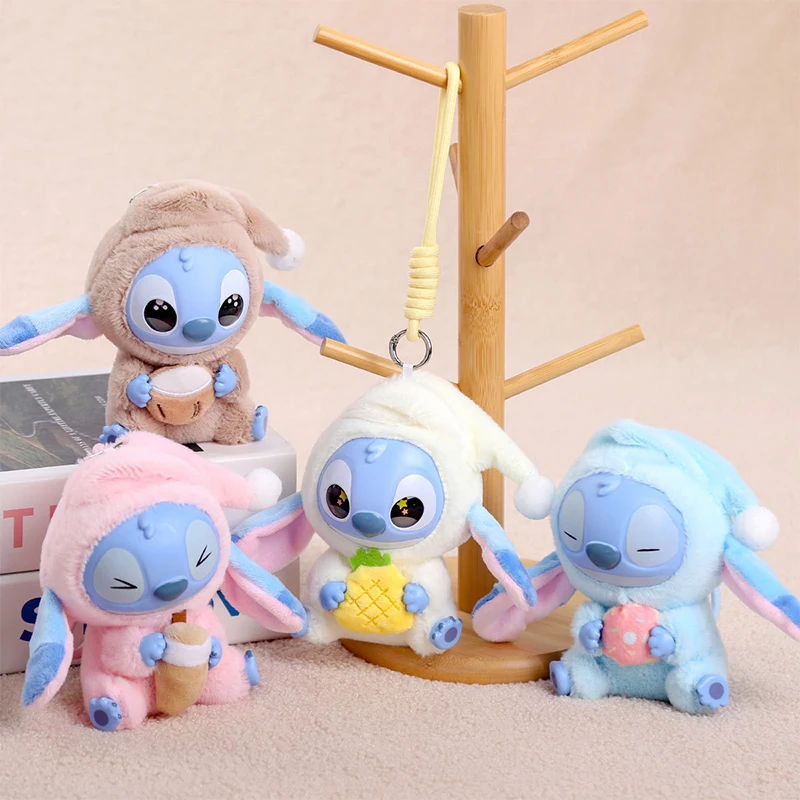 Kawaii accessoires point peluche jouet Lilo & point porte-clés porte-clés poupée manger quelque chose avant dormir série sac à dos pendentif fille