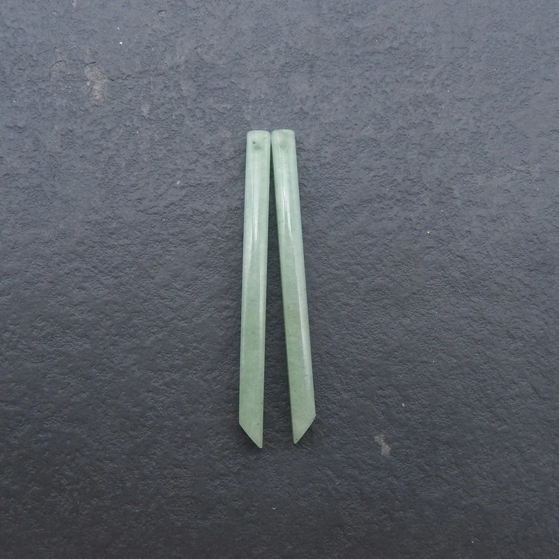 

Women's Natural Amazonite Long Earrings with 56x4mm Beads Fashion Jewelry Accessory 4.8g