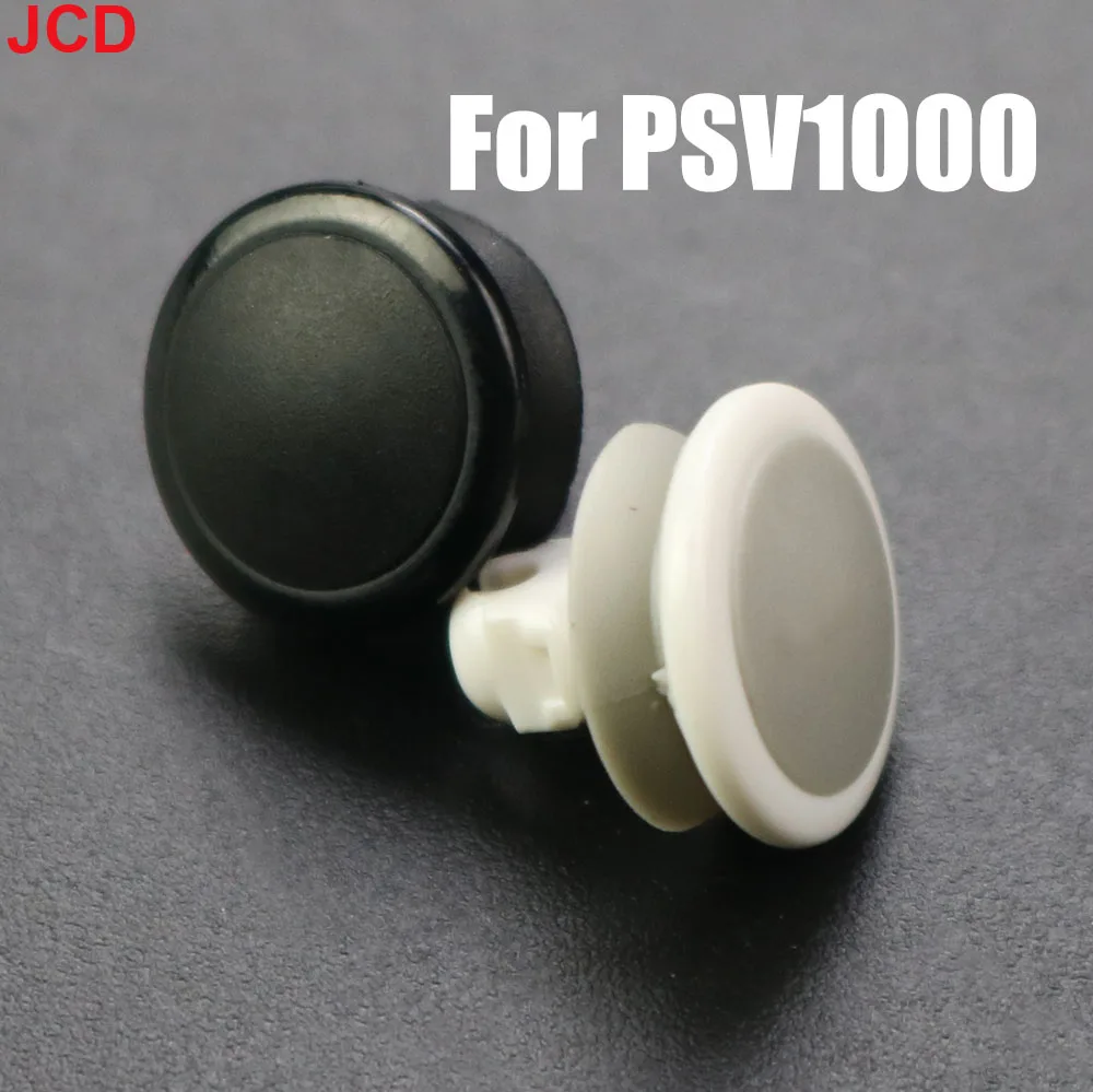 JCD 1pcs For PSV 1000 White Black 3D Analog Joystick Cap For PSV1000 Button Joystick Rocker Cap For Ps Vita 1000 PSV 1000
