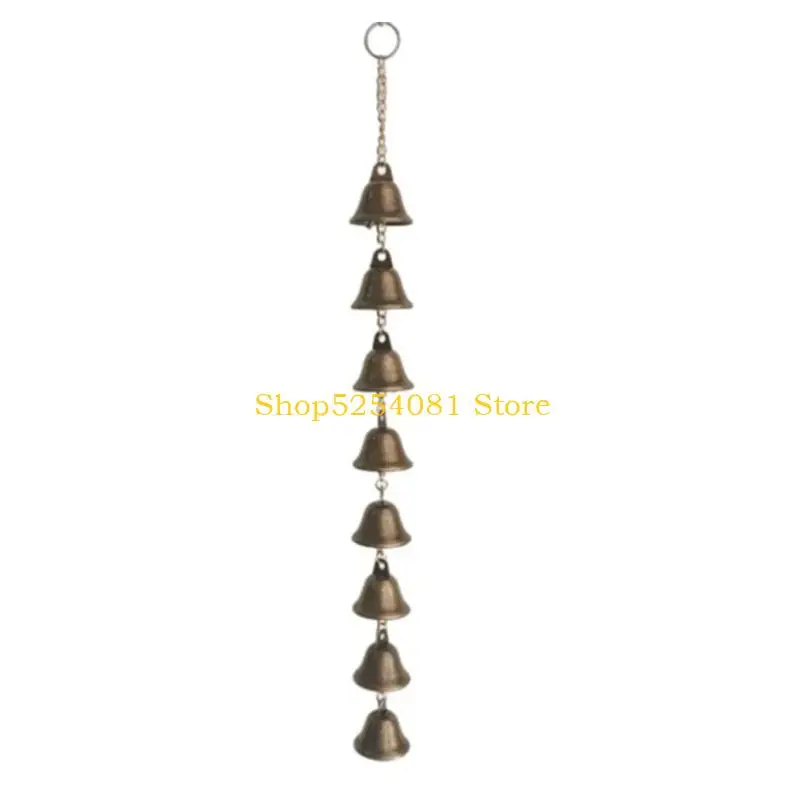 AXYC Entryway Metal Wind Chimes Hanging Decors, Layered Bells Accent With Soft Chimes Sound for Porch, Patios, Balconies or