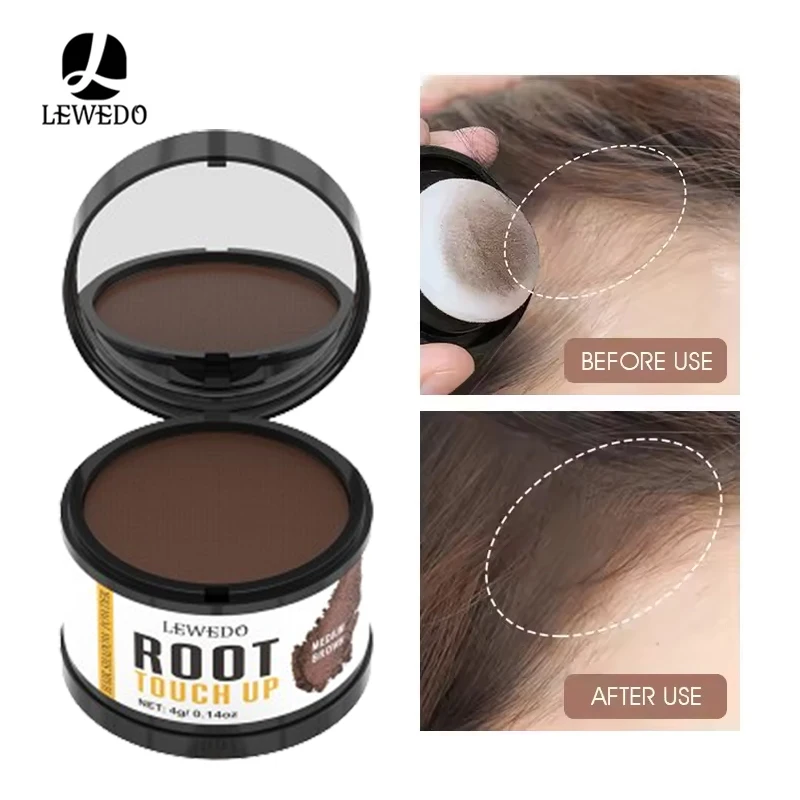 Haaransatz-Puder, 4 g, Haaransatz-Füllung, Reparatur, Concealer, Schatten-Puder, Make-up, Haar-Concealer, natürliche Abdeckung, wasserdicht, Anti-Haarausfall
