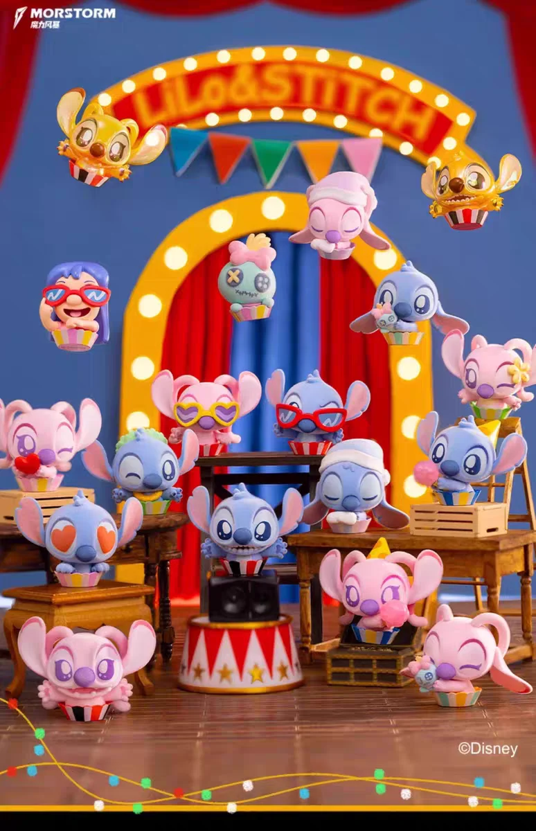 ディズニー ステッチ ミニ ブラインド ボックス カワイイ 映画スター シリーズ デスクトップ オーナメント サプライズ コレクタブル おもちゃ 子供の誕生日 トレンディなギフト