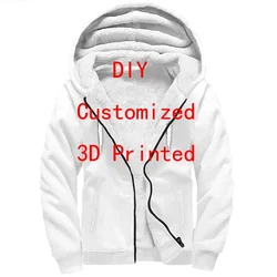 Plstar Cosmos-Unisex 3D Impresso Sherpa Fleece Hoodies, Unisex, Inverno Quente, Duplo Mais Veludo, Zip Hoodies, VIP Link Tops, Drop Shipping