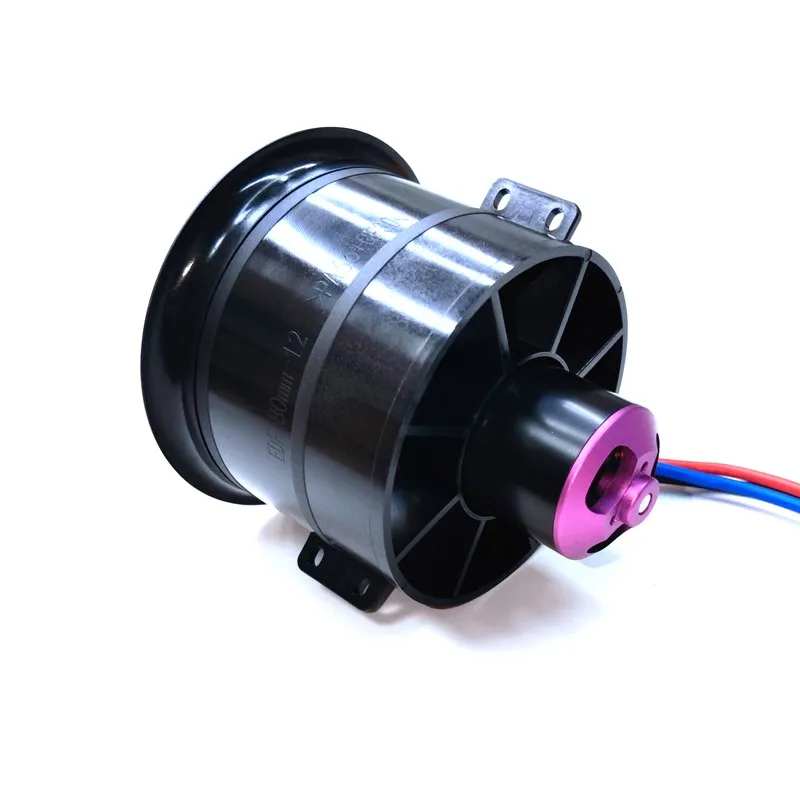 Powerfun 80mm 12 ostrzy 80 EDF zestaw 6S 2000KV silnik 3.43kg ciąg dla 80mm Jet zdalnie sterowany samochód DIY modele samolotów myśliwskich Spart