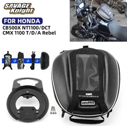 Nuevo para HONDA CB500X NT1100 CMX1100 T/D/A Rebel bolsa de tanque de combustible equipaje motocicleta CB 500X CMX 1100 bolsa frontal de tanque Tanklock de carreras