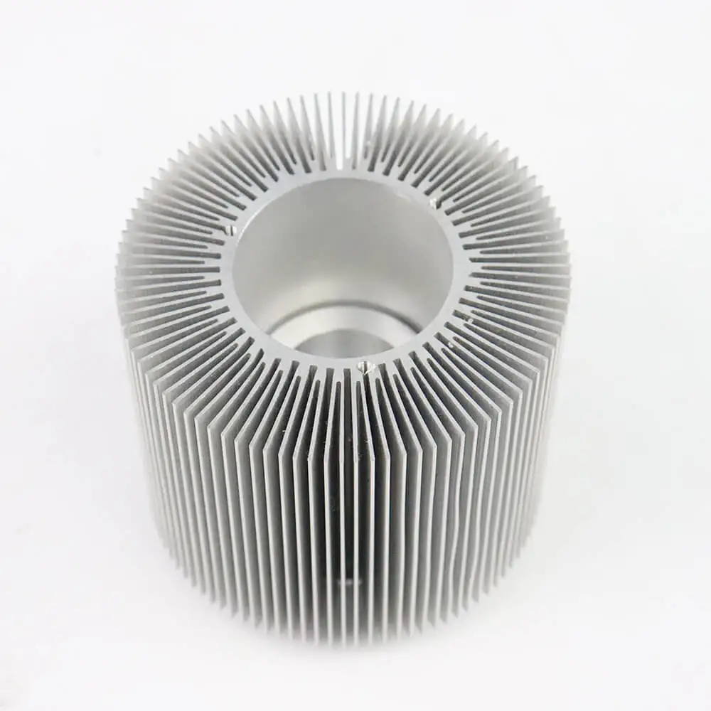 Dongguan Custom Heatsink Passive Round Aluminum Cob Skived Fin Large Copper Pipe for LED Heat sink