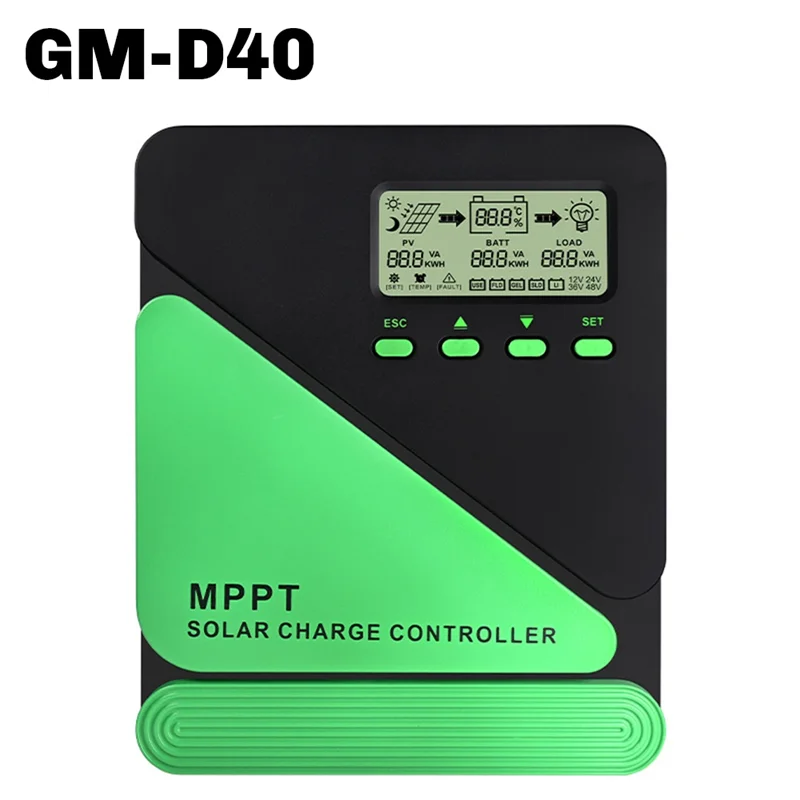 ABNL Controlador de carga solar MPPT Painel solar Regulador de carga solar 12V 24V Bateria Entrada fotovoltaica 100VOC