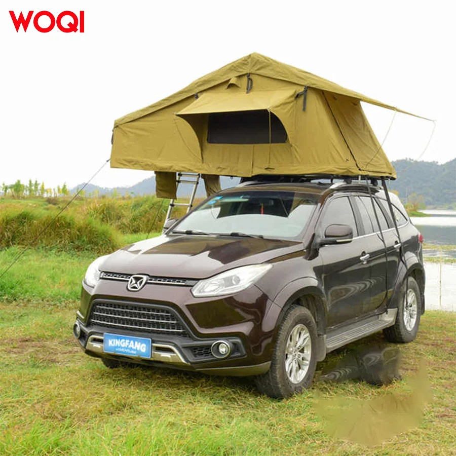 's best-selling off-road SUV camping ultra-thin triangular aluminum shell roof tent