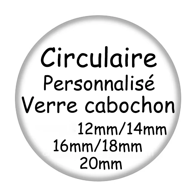Personalized Photo Custom pictures DIY 12mm/14mm/16mm/18mm/20mm/25mm/30mm glass cabochon flat back for DIY bracelets jewelry