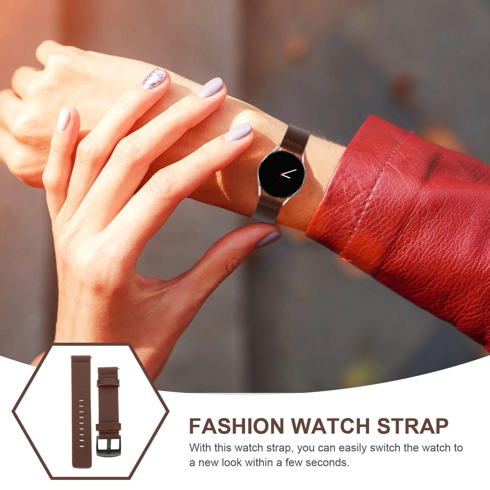 

Strap Watch Straps Man for Men Watchbands 24mm Replacement Non-slip 22mm