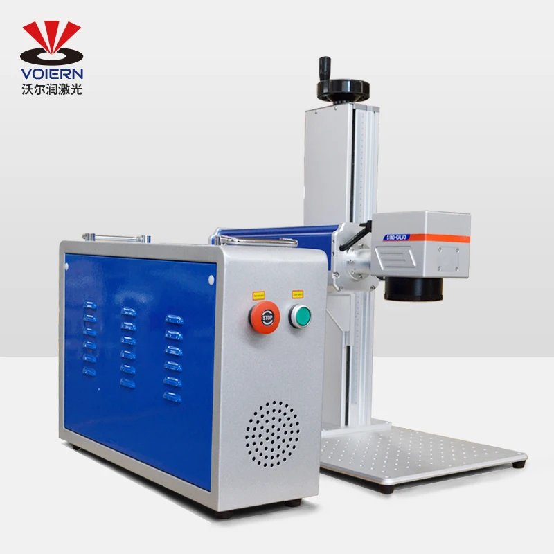 VOIERN 20W 30W 50W Fiber Laser Marking Machine for Engraving Metals and Wood /non-metals with Good Price