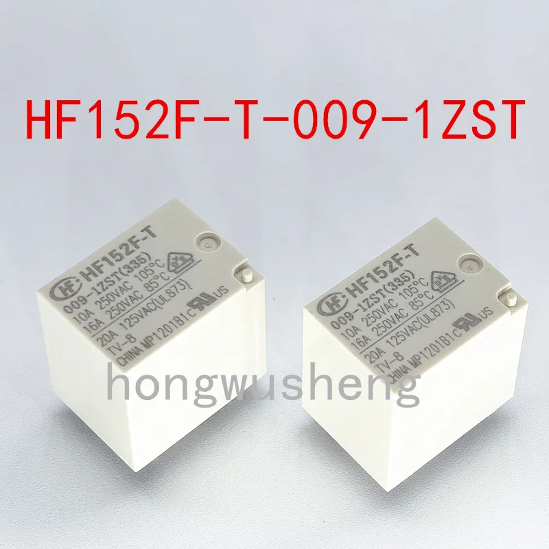 100% New 2pcs  HF152F-T-009-1ZST(335)  DC9V  relay  16A  5pins