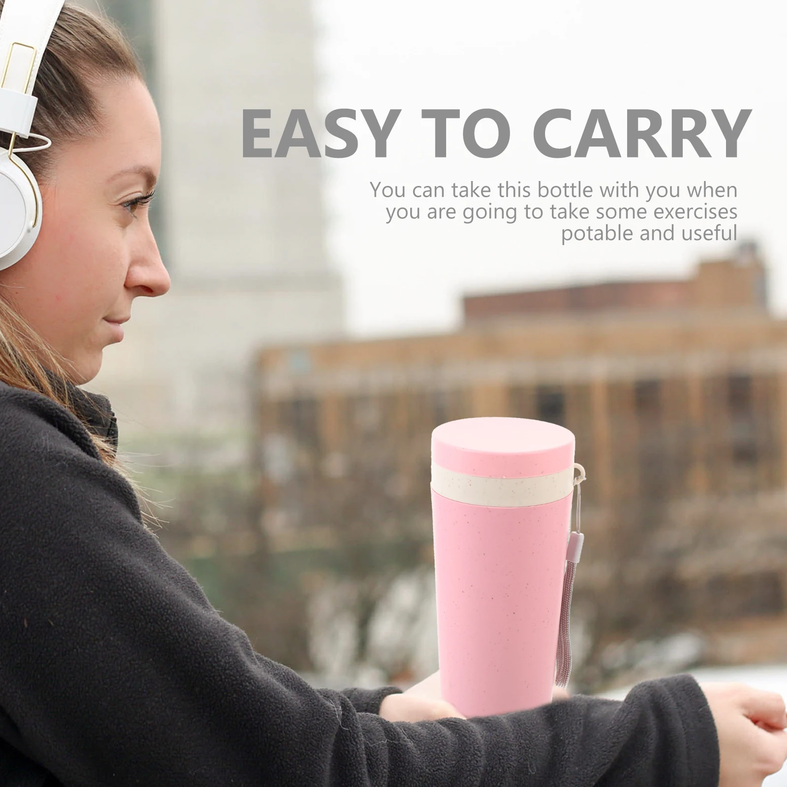 

Double Layer Insulated Cup 201 300ml Sealed Portable Leak Proof Bottle Stylish Plastic Water Container For Travel Outdoor