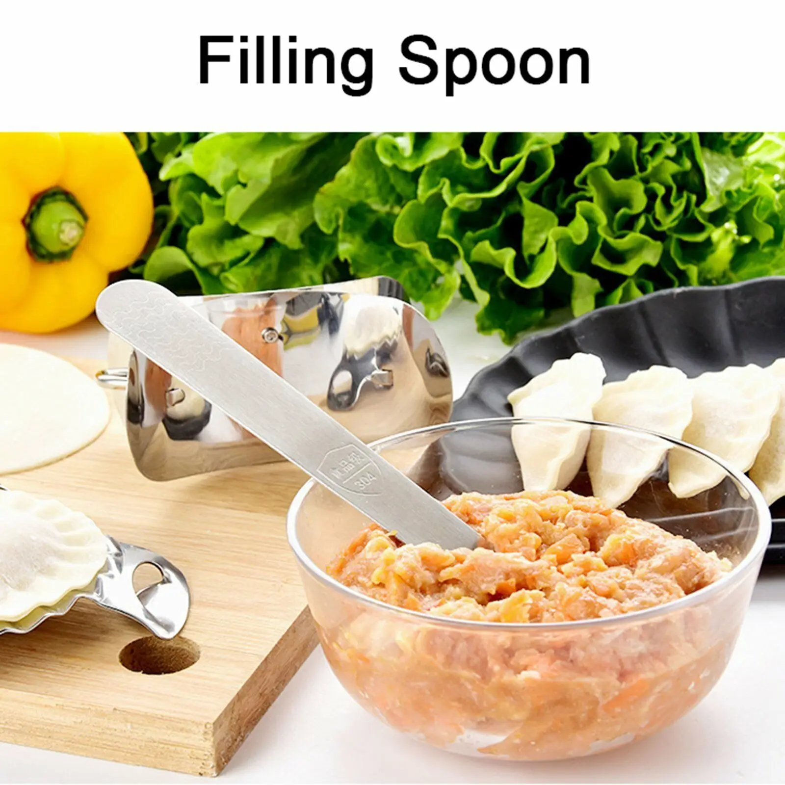 Dumpling Mould Set DIY Stainless Steel Dumpling Maker Dough Cutter Lazy Must-Ravioli Making Mold Jiaozi Maker Pastry Tool