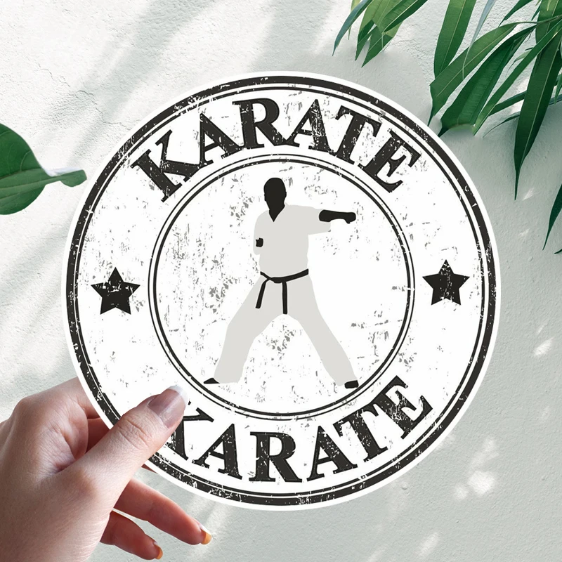 Funny Karate Car Stickers Motorcycle Vinyl Decal Waterproof Windshield Auto Accessories #S90384